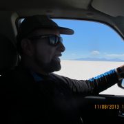 Driving 90 mph on the salt lake